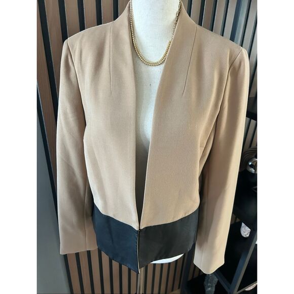 Jones New York Collection Woman Stretch Camel Jacket Blazer Size 6 - Picture 1 of 9